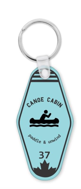 Canoe Cabin Keychain