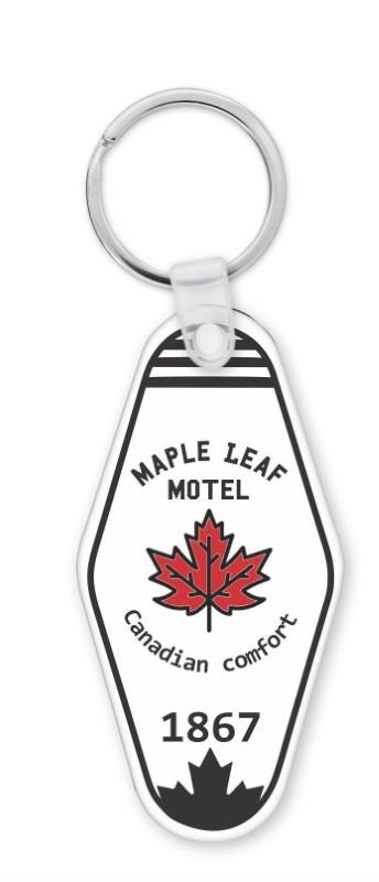 Maple Leaf Motel Keychain