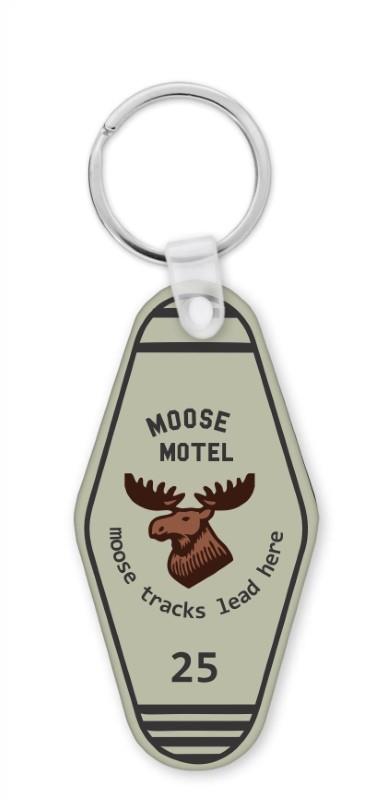 Moose Motel Keychain