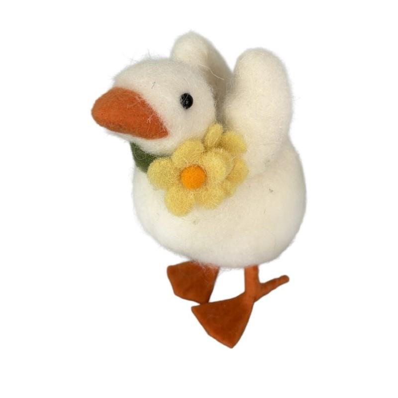Duck Standing 6" White