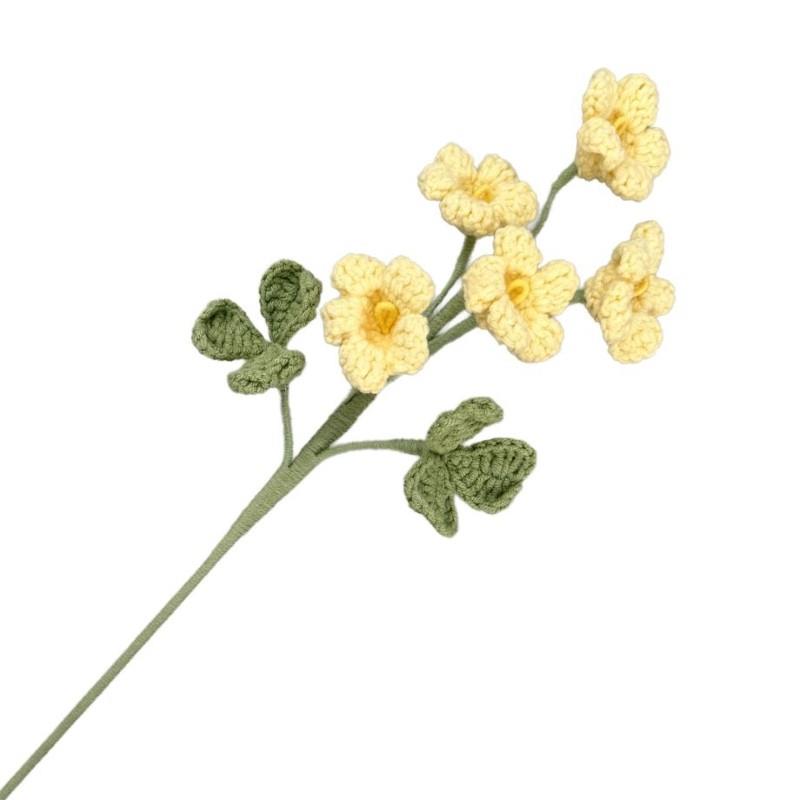 Yellow Crochet Floral Spray, 20&quot;