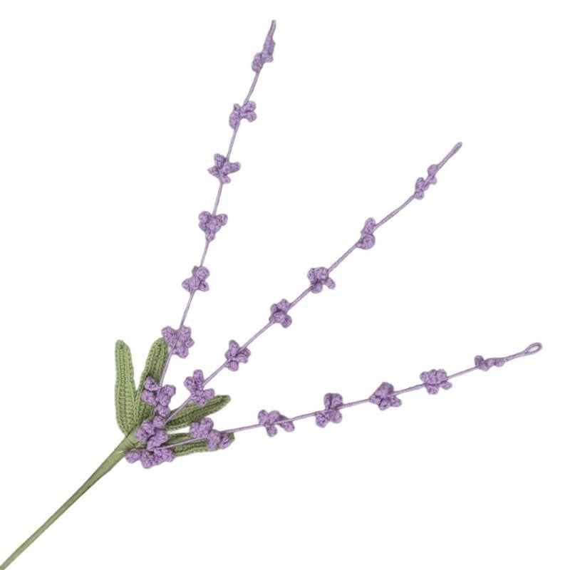 Lilac Crochet Stem Berry, 21"