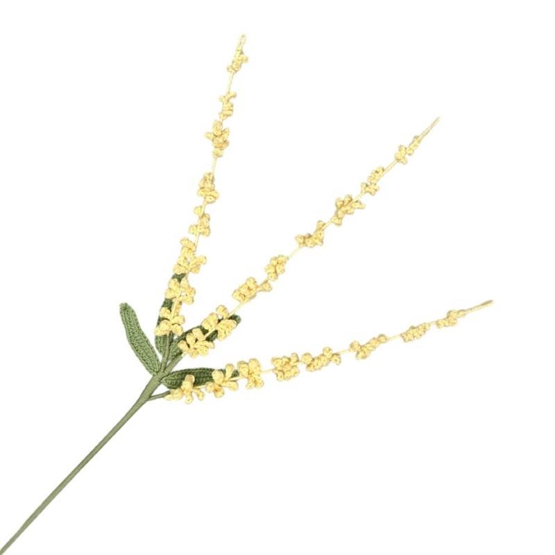 Yellow Crochet Stem Berry, 21&quot;