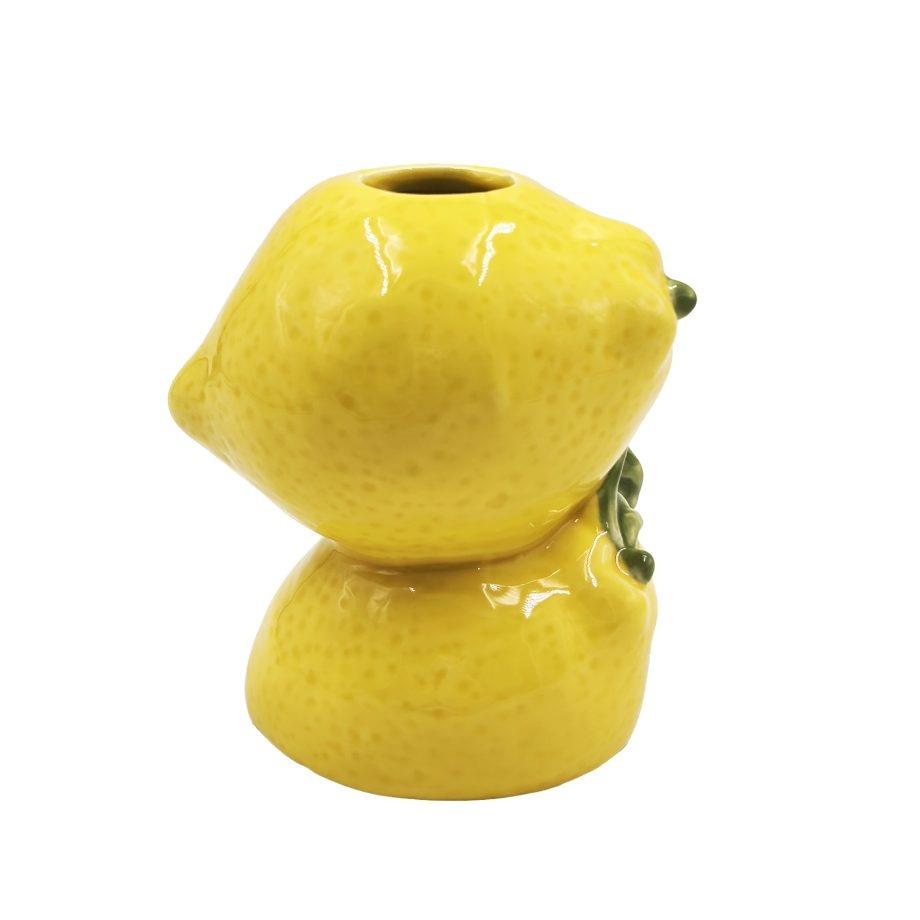 Lemon Vase 4"H