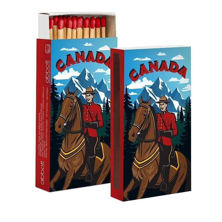 Mountie on Horseback Matches. 45 Sticks