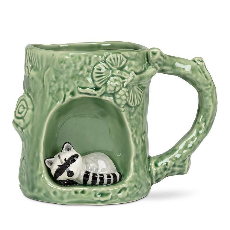 Tree Look Mug with Raccoon