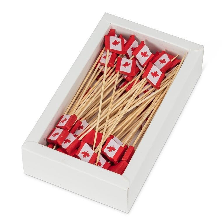 Canada Flag Pick. 80 Pieces