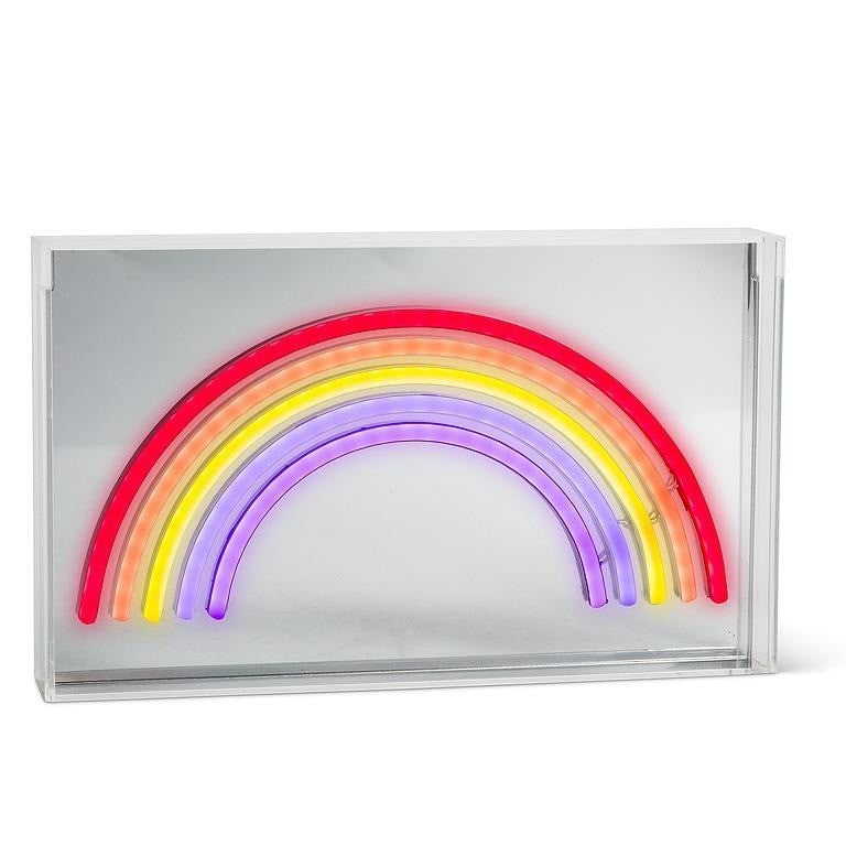 Rainbow Neon LED Sign, 7" x 12"L