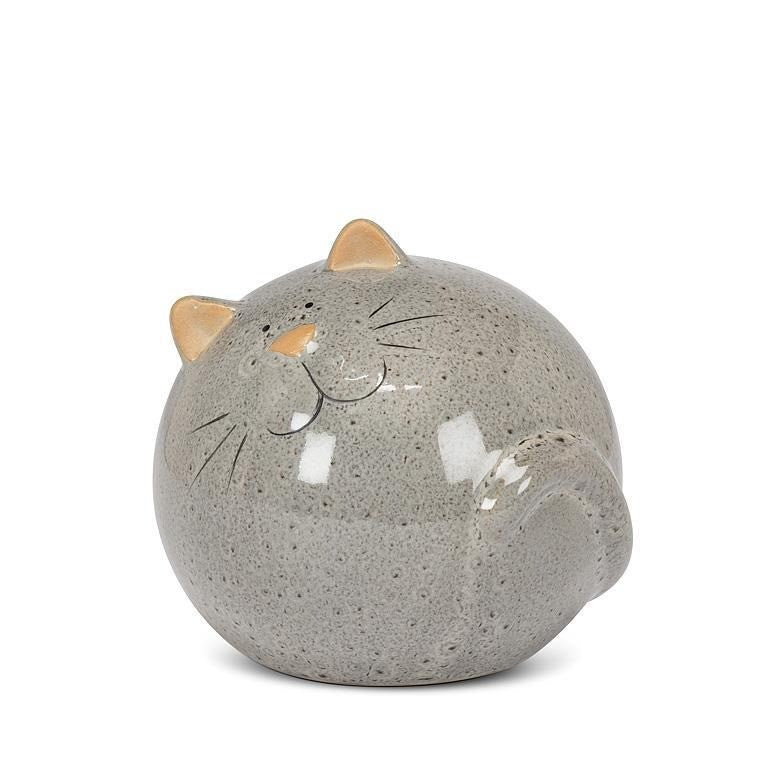 Small Round Cat, 3.5"H