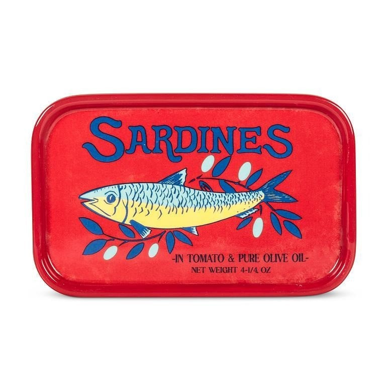 Sardines Rectangle Plate, 4.5" x 6.5"