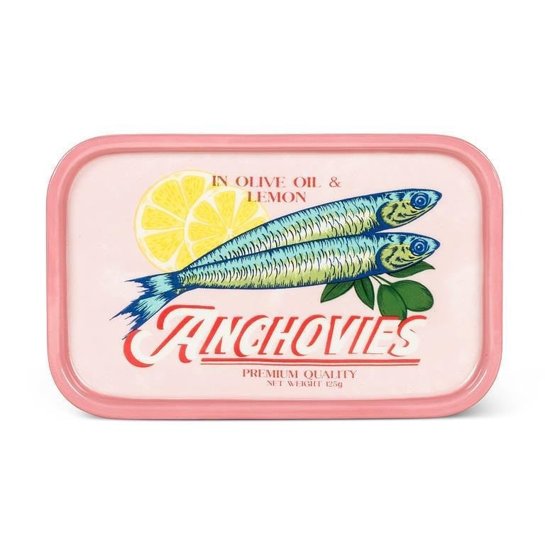 Anchovies Rectangle Plate, 4.5" x 6.5"