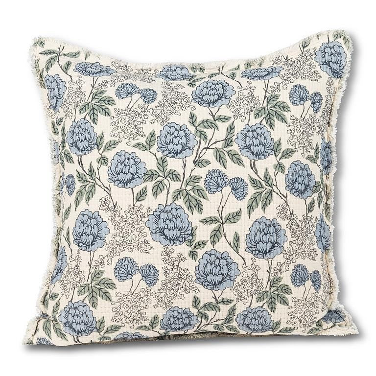 Square Floral Pillow, 20"Sq