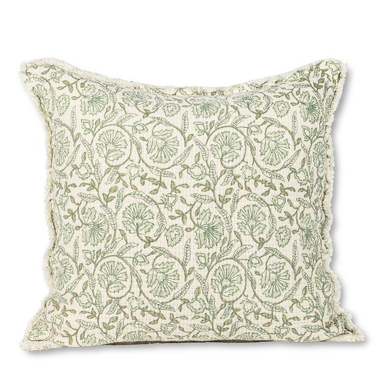 Square Floral Pillow, 20"Sq