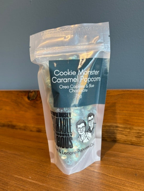 Cookie Monster Chocolate Coated Caramel Popcorn, 75g