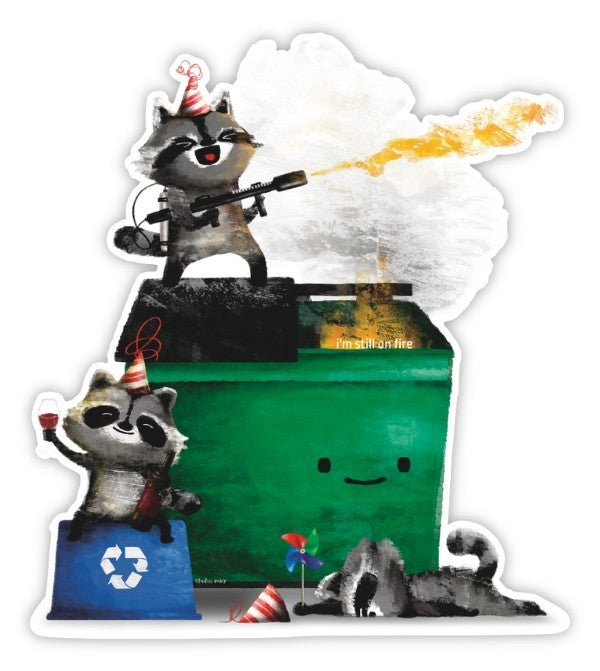 Dumpster Fire Sticker