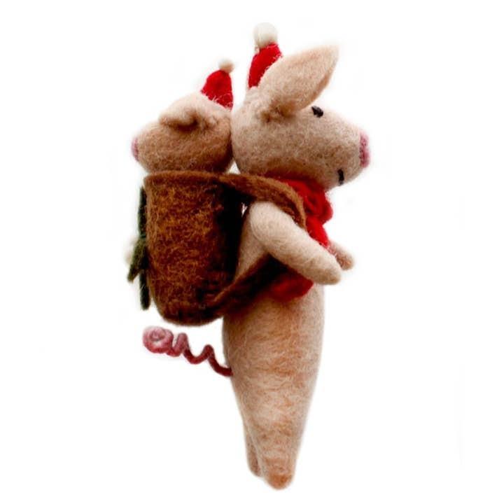 Pig & Piglet Backpack Ornament