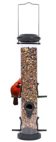 Black Tube Bird Feeder