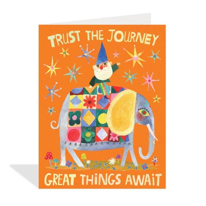 Great Things Await Greeting Card