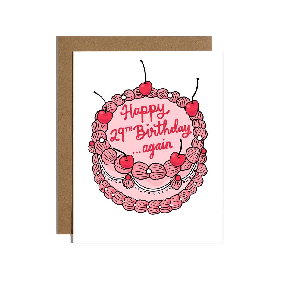 29th Birthday Card
