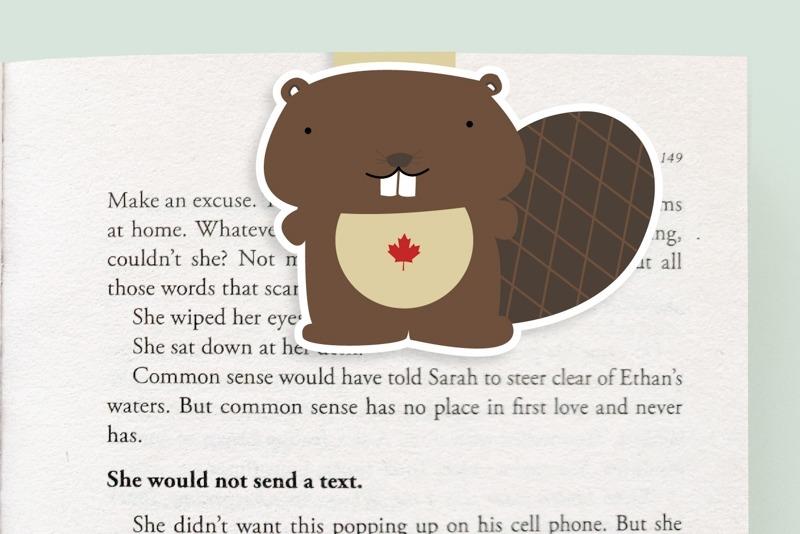 Beaver - Jumbo Magnetic Bookmark