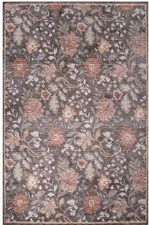 Bloome Dark Floral Soft Indoor Area Rug