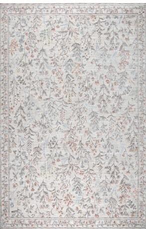 Bloome White Floral Soft Indoor Area Rug