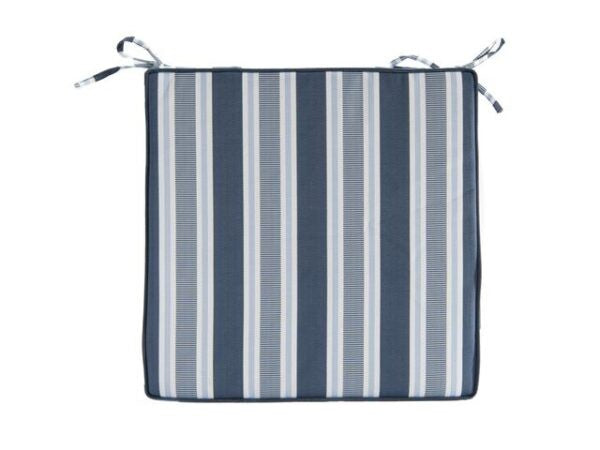 Striped Blue Chair Pad