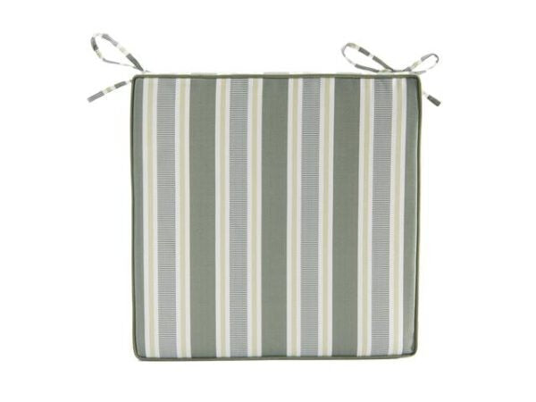 Striped Green Chair Pad
