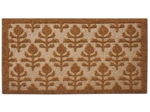 Embossed Fleur De Lis Coir Doormat