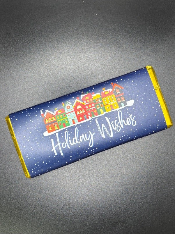 Holiday Wishes Novelty Chocolate Bar, 75g