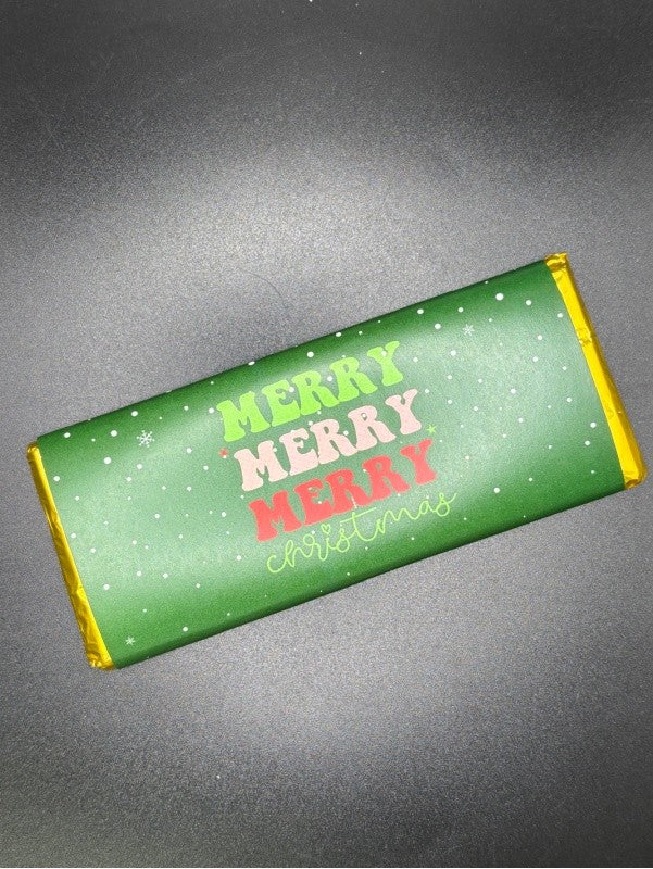 Merry Merry Novelty Chocolate Bar, 75g