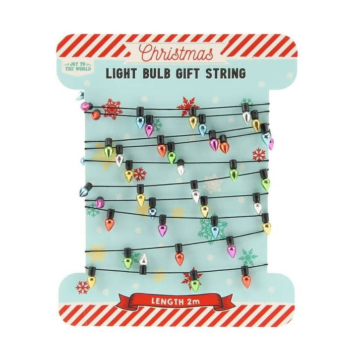 Joy To the World Light Bulb Gift String, 78"L