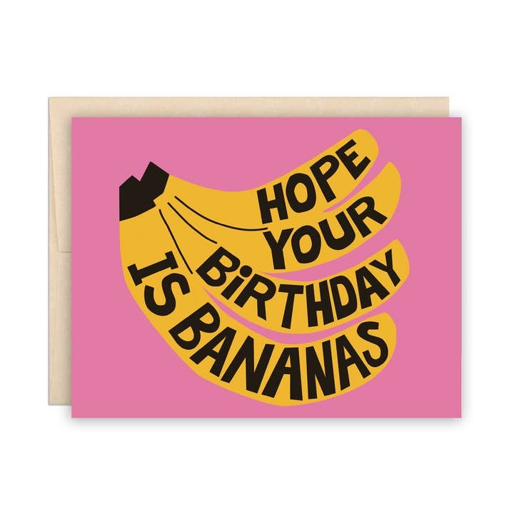Bananas Birthday Card
