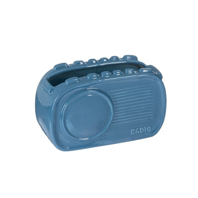 Blue Radio Vase 5&quot;