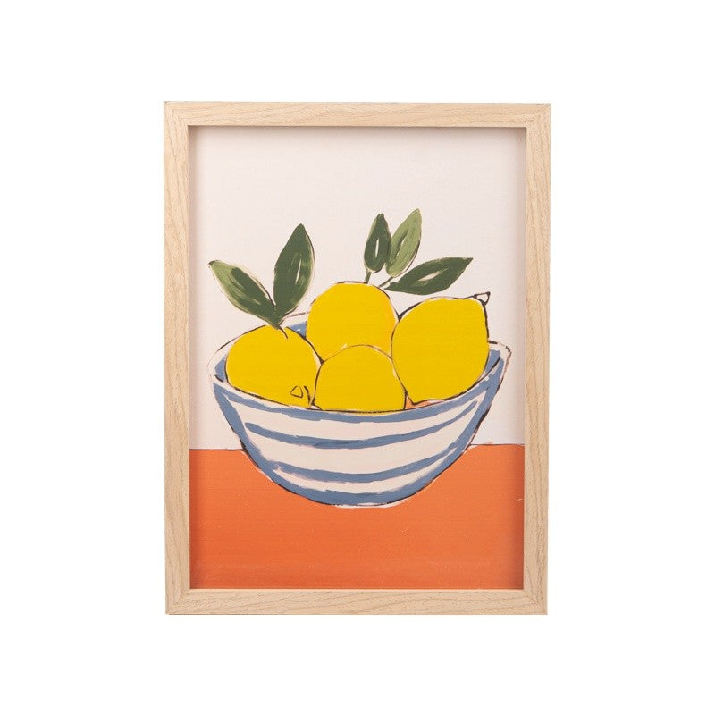 Orange Lemon Still Life Wall Art, 15"H