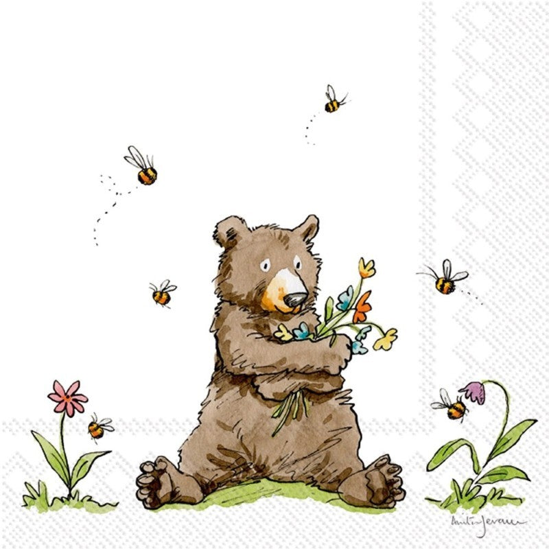 Honey Bear - Luncheon Paper Napkins - Pack/20