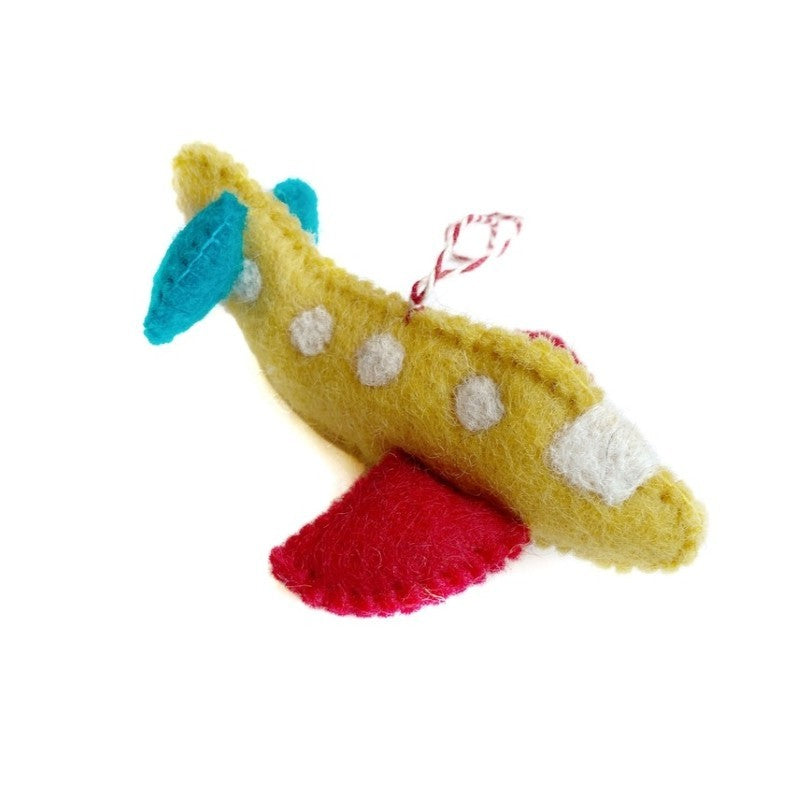 Felt Airplane Ornament