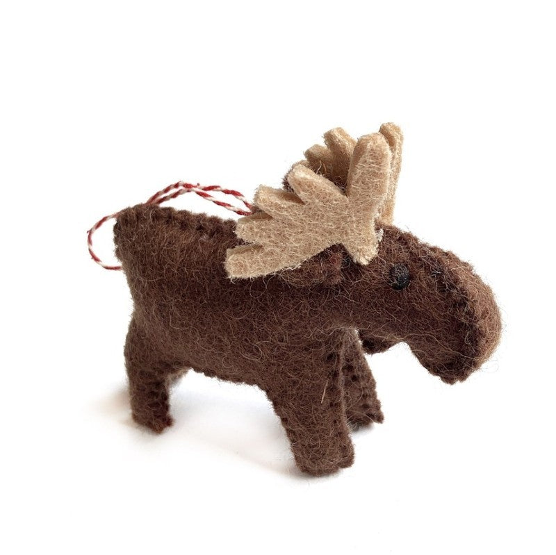 Felt Moose Ornament