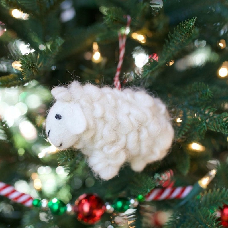 Felt Sheep Ornament