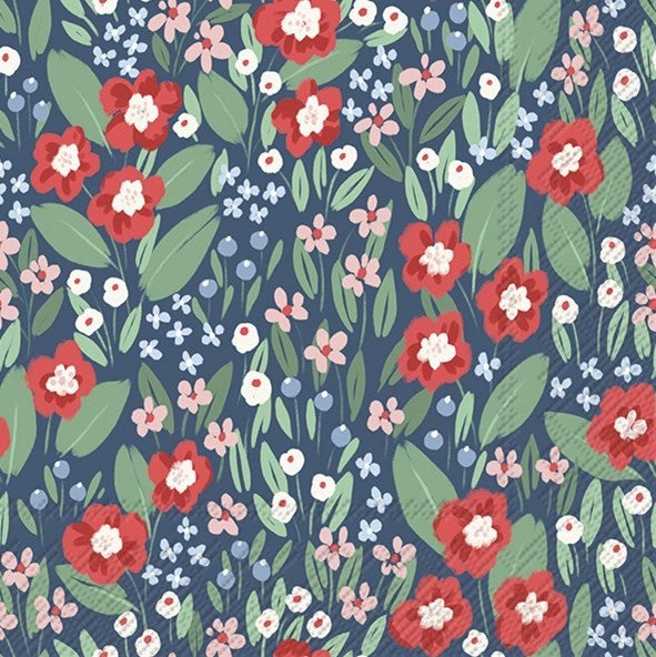 Summer Floral Cream - Paper Napkins - Pack/20