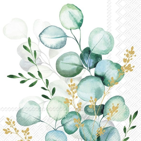 Eucalyptus Bouquet - Cocktail Paper Napkins - Pack/20