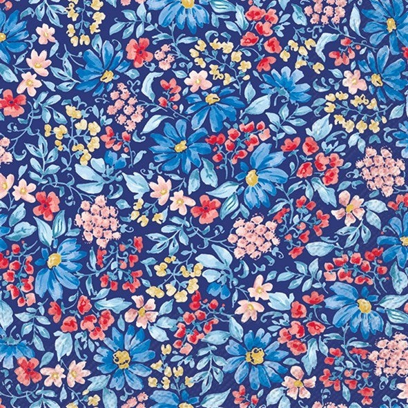 Nina Blue - Luncheon Paper Napkins - Pack/20