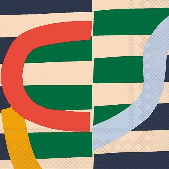 Siirto Green - Luncheon Paper Napkins - Pack/20