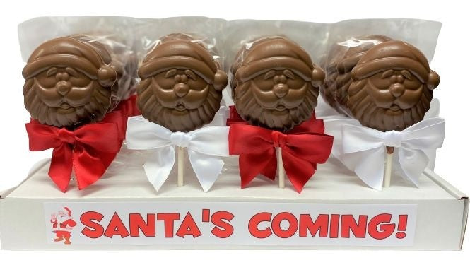 Pure Milk Chocolate Santa Lollipop