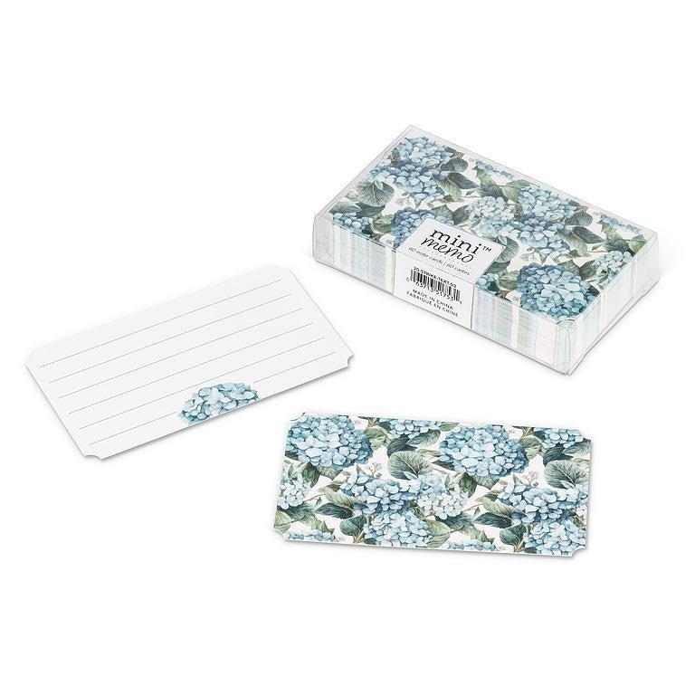 Hydrangea Mini Note Cards. 50 Pieces