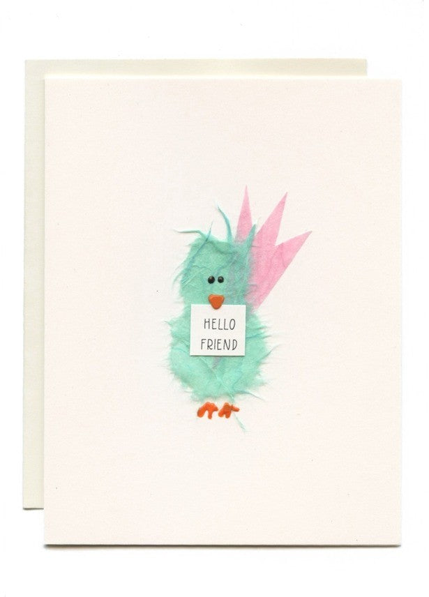 Hello Friend Bird Greeting Card