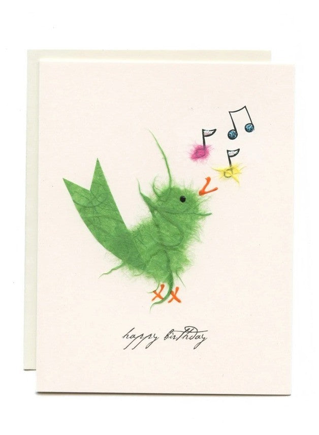 Music Note Bird Birthday Card