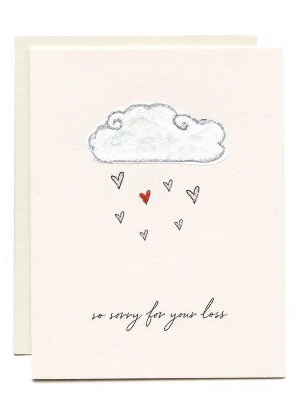 Raining Cloud Sympathy Card