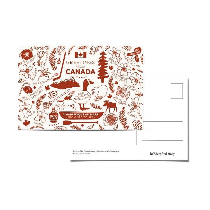 Greetings from Canada Postcard