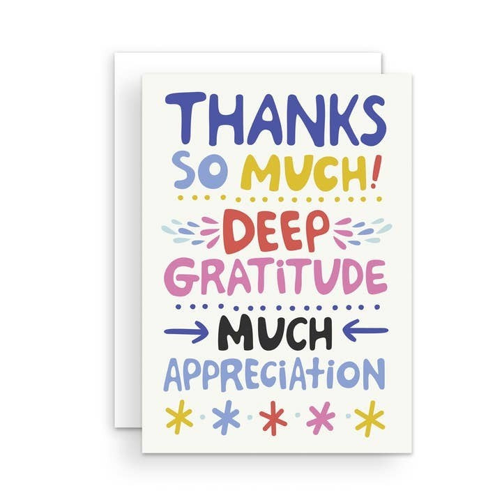 Much Appreciation Thank You Card